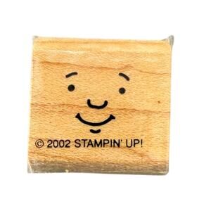 Stampin' Up 2002 Smiling Face Mini Rubber Stamp